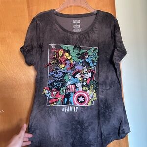 Marvel  Black Graphic T-Shirt